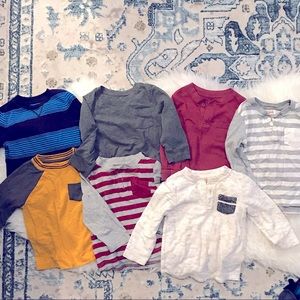 Set of 7 Boys shirts long sleeve size 18 months